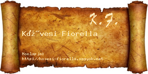 Kövesi Fiorella névjegykártya